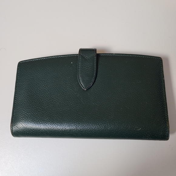 Coach Dark Green Leather Wallet - Picture 1 of 6